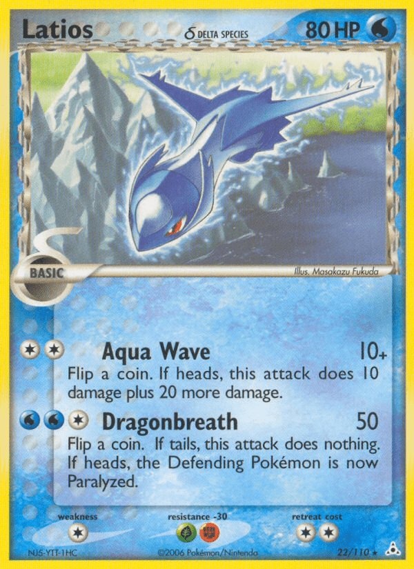 Latios (22/110) (Delta Species) [EX: Holon Phantoms] Pokemon Single Pokémon  | Multizone: Comics And Games