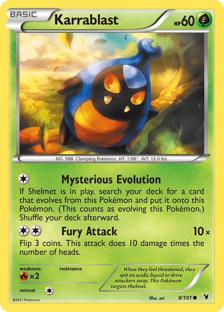 Karrablast (8/101) [Black & White: Noble Victories] Pokemon Single Pokémon  | Multizone: Comics And Games