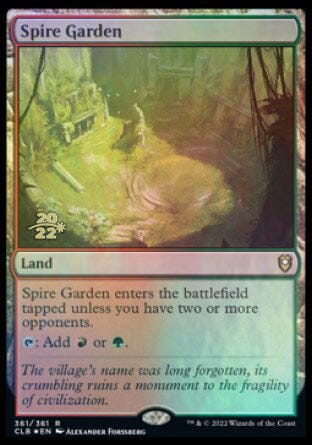 Spire Garden [Commander Legends: Battle for Baldur's Gate Prerelease Promos] MTG Single Magic: The Gathering  | Multizone: Comics And Games