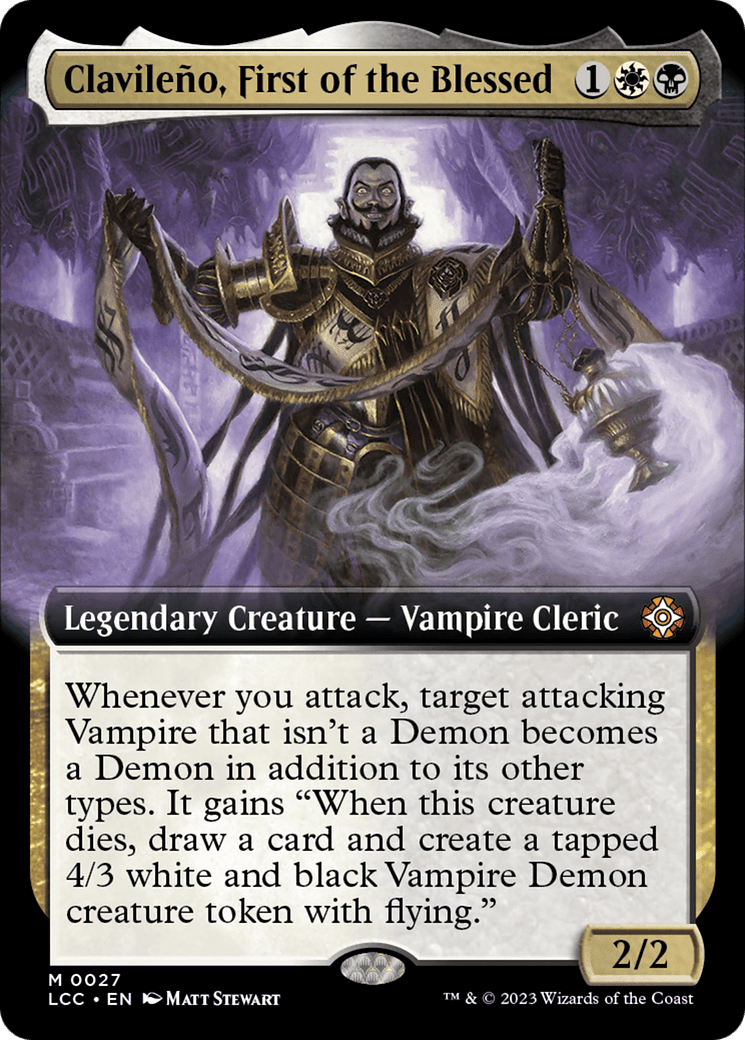 Clavileno, First of the Blessed (Extended Art) [The Lost Caverns of Ixalan Commander] MTG Single Magic: The Gathering  | Multizone: Comics And Games