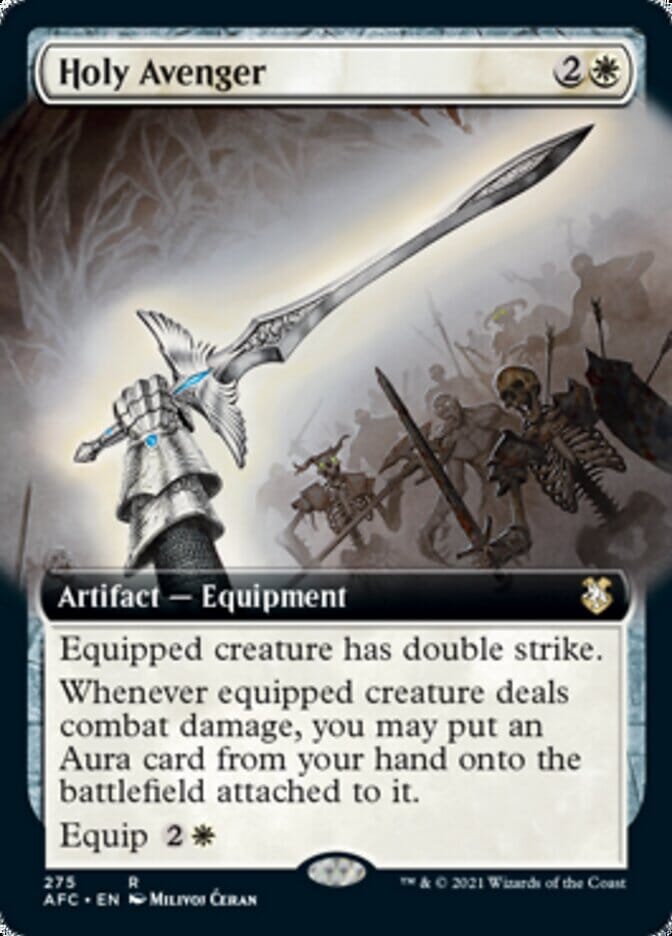 Holy Avenger (Extended) [Dungeons & Dragons: Adventures in the Forgotten Realms Commander] MTG Single Magic: The Gathering  | Multizone: Comics And Games