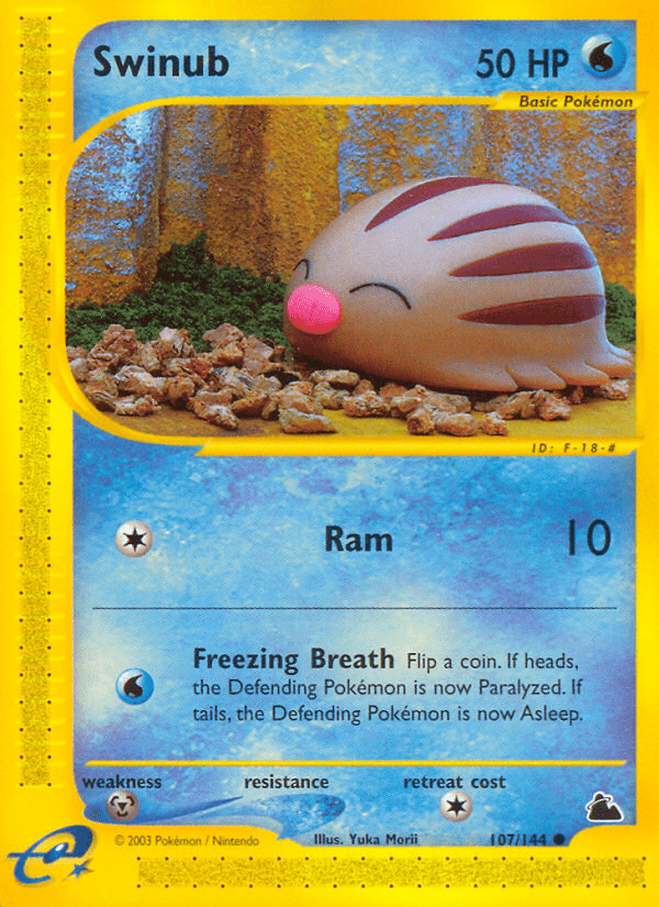 Swinub (107/144) [Skyridge] Pokemon Single Pokémon  | Multizone: Comics And Games