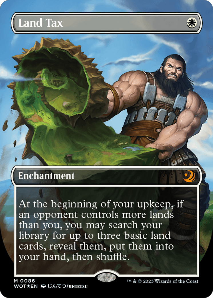 Land Tax (Anime Borderless) (Confetti Foil) [Wilds of Eldraine: Enchanting Tales] MTG Single Magic: The Gathering  | Multizone: Comics And Games