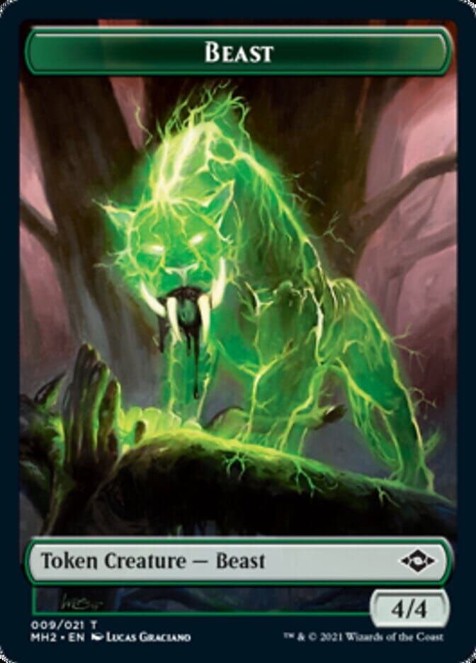 Beast Token // Treasure Token (#21) [Modern Horizons 2 Tokens] MTG Single Magic: The Gathering  | Multizone: Comics And Games