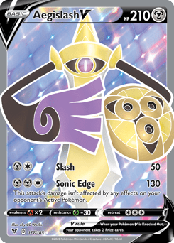 Aegislash V (177/185) [Sword & Shield: Vivid Voltage] Pokemon Single Pokémon  | Multizone: Comics And Games