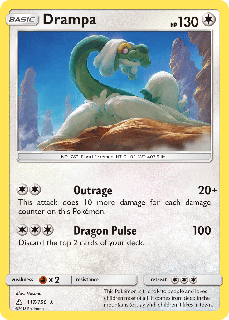 Drampa (117/156) [Sun & Moon: Ultra Prism] Pokemon Single Pokémon  | Multizone: Comics And Games