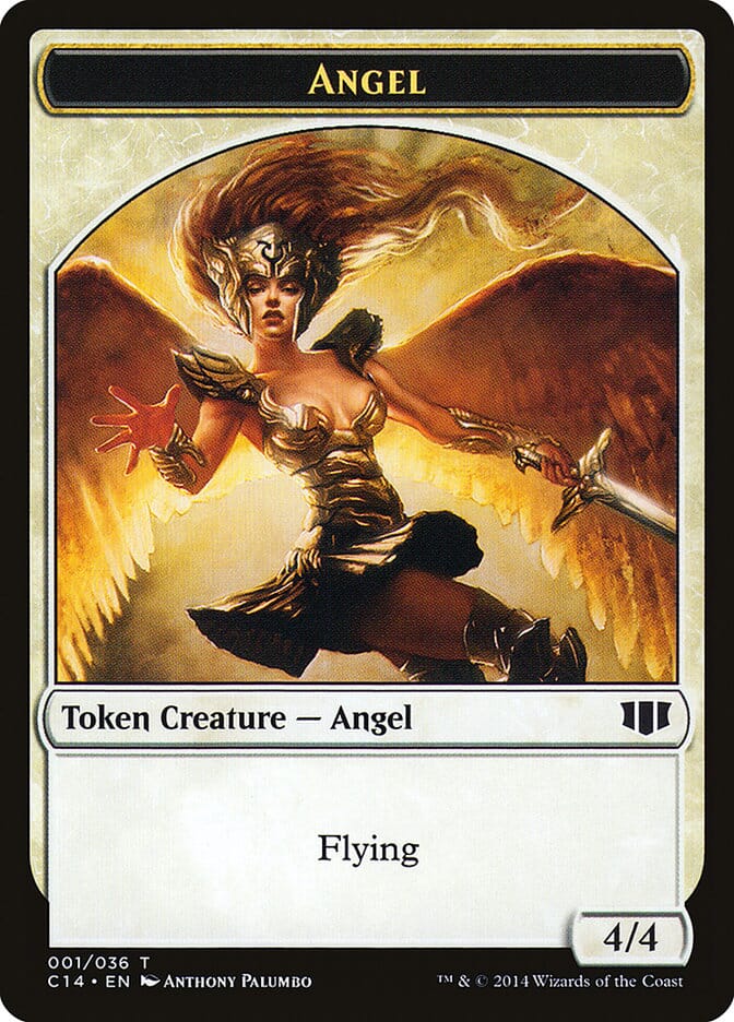 Angel // Cat Double-sided Token [Commander 2014 Tokens] MTG Single Magic: The Gathering  | Multizone: Comics And Games