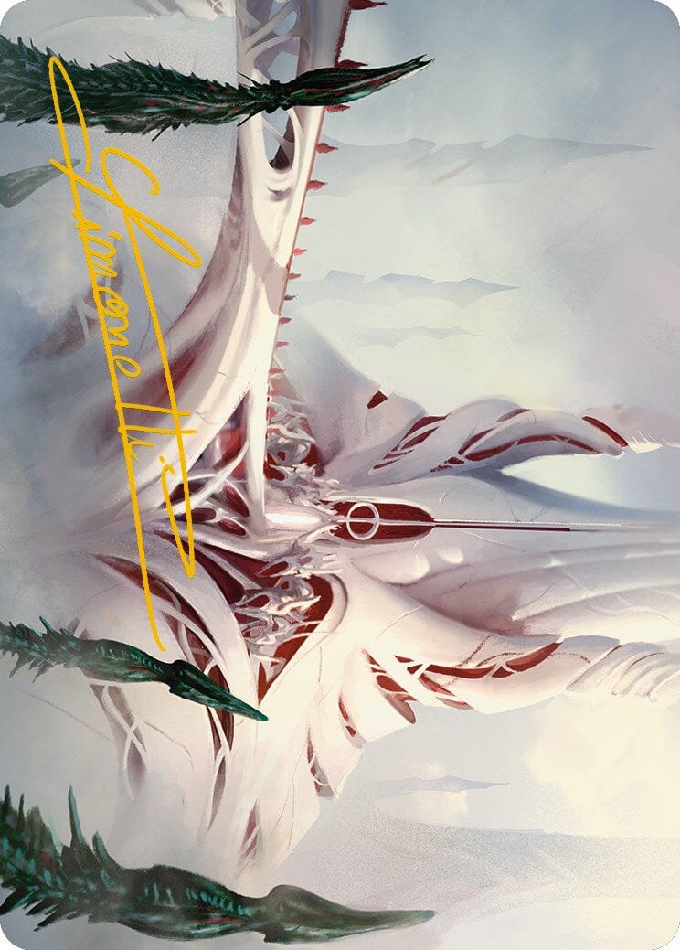 The Fair Basilica Art Card (Gold-Stamped Signature) [Phyrexia: All Will Be One Art Series] MTG Single Magic: The Gathering  | Multizone: Comics And Games