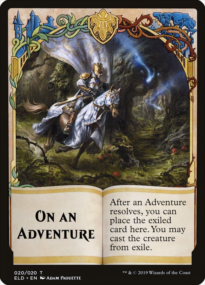 On an Adventure [Throne of Eldraine Tokens] MTG Single Magic: The Gathering  | Multizone: Comics And Games