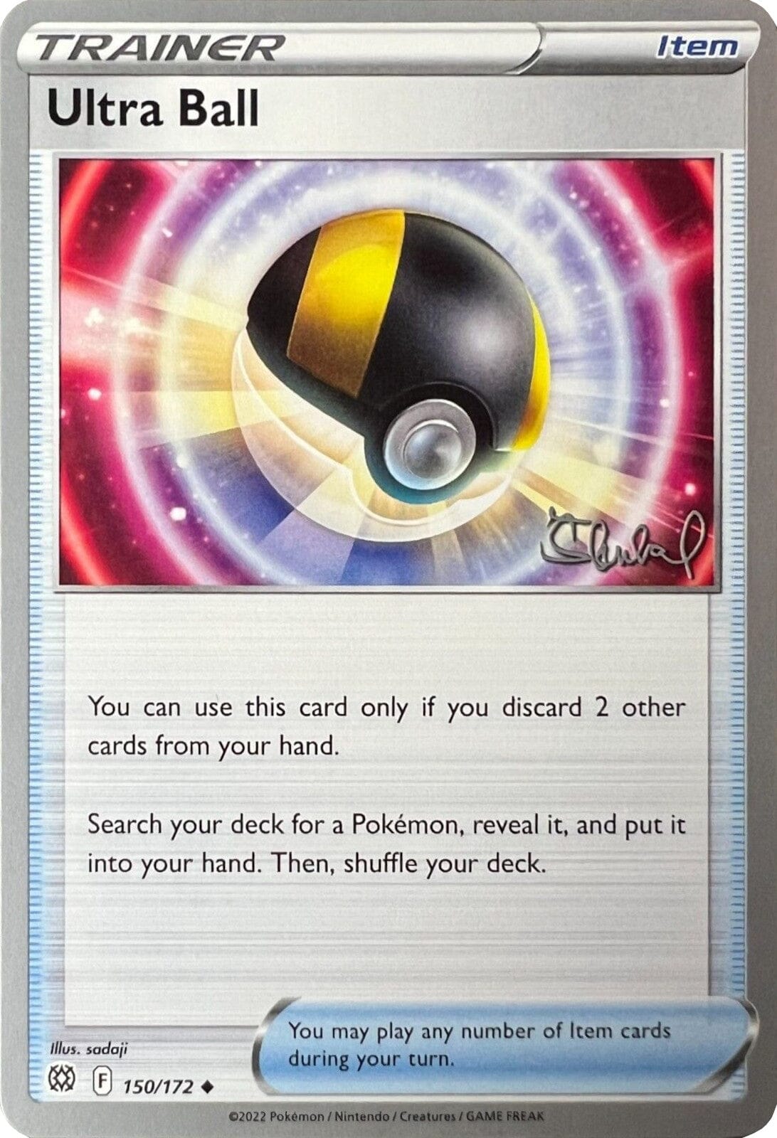 Ultra Ball (150/172) (ADP - Ondrej Skubal) [World Championships 2022] Pokemon Single Pokémon  | Multizone: Comics And Games