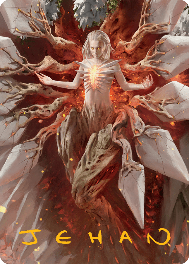 Wrenn and Realmbreaker Art Card (Gold-Stamped Signature) [March of the Machine Art Series] MTG Single Magic: The Gathering  | Multizone: Comics And Games