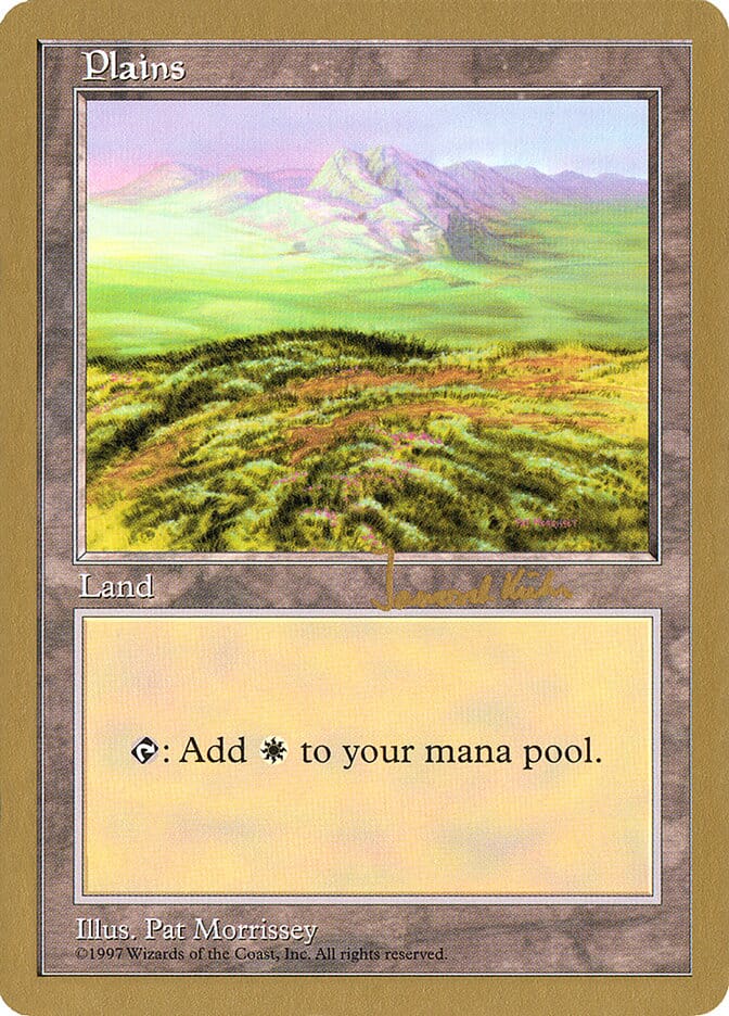 Plains (jk433) (Janosch Kuhn) [World Championship Decks 1997] MTG Single Magic: The Gathering  | Multizone: Comics And Games
