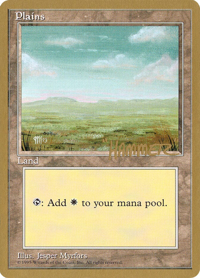 Plains (shr364) (Shawn "Hammer" Regnier) [Pro Tour Collector Set] MTG Single Magic: The Gathering  | Multizone: Comics And Games