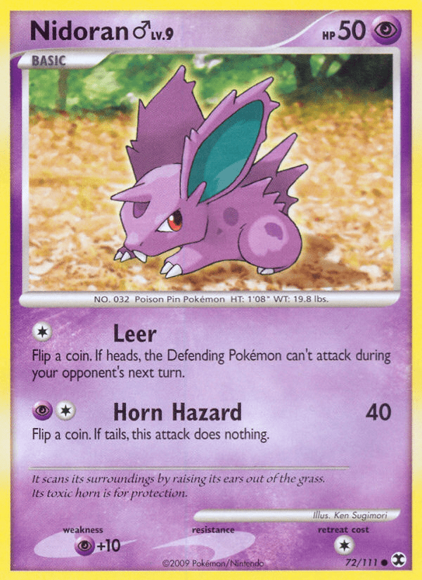 Nidoran (72/111) (Male) [Platinum: Rising Rivals] Pokemon Single Pokémon  | Multizone: Comics And Games