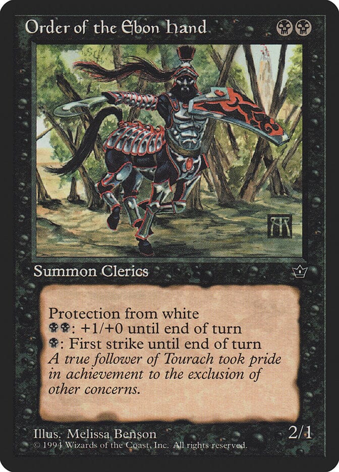Order of the Ebon Hand (Melissa A. Benson) [Fallen Empires] MTG Single Magic: The Gathering  | Multizone: Comics And Games