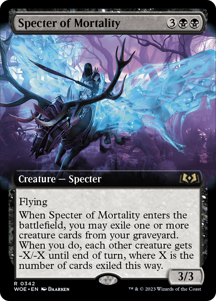Specter of Mortality (Extended Art) [Wilds of Eldraine] | Multizone: Comics And Games