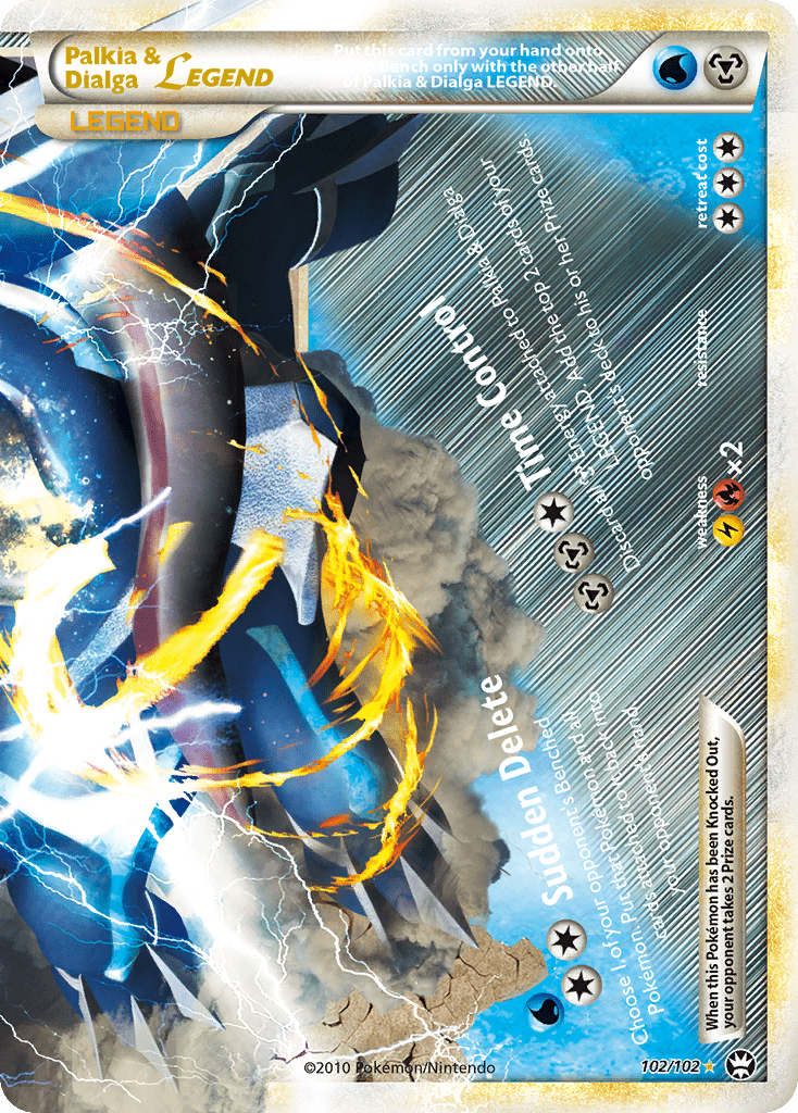 Palkia & Dialga LEGEND (102/102) [HeartGold & SoulSilver: Triumphant] Pokemon Single Pokémon  | Multizone: Comics And Games