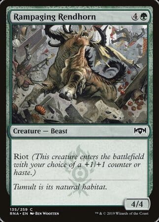 Rampaging Rendhorn [Ravnica Allegiance] MTG Single Magic: The Gathering  | Multizone: Comics And Games