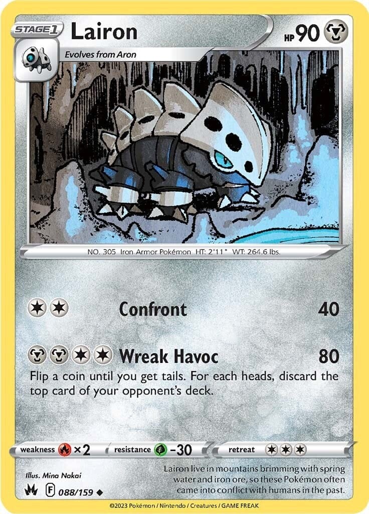 Lairon (088/159) [Sword & Shield: Crown Zenith] Pokemon Single Pokémon  | Multizone: Comics And Games