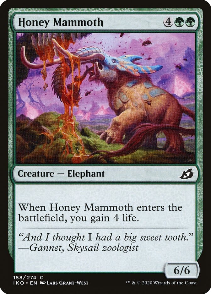 Honey Mammoth [Ikoria: Lair of Behemoths] MTG Single Magic: The Gathering  | Multizone: Comics And Games