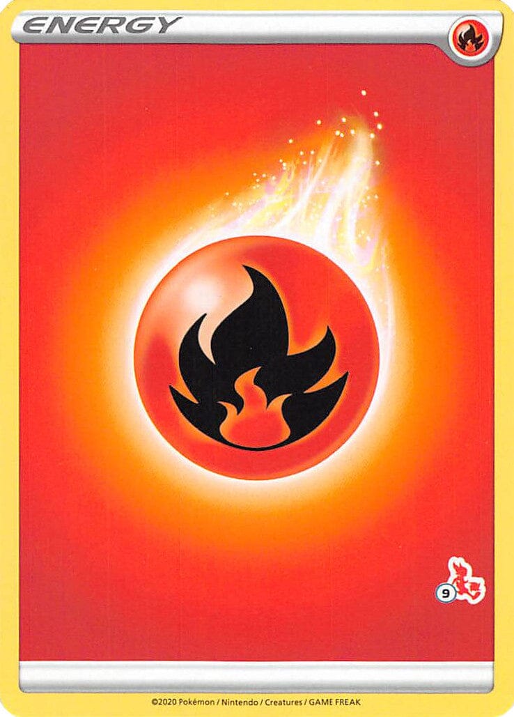 Fire Energy (Cinderace Stamp #9) [Battle Academy 2022] Pokemon Single Pokémon  | Multizone: Comics And Games