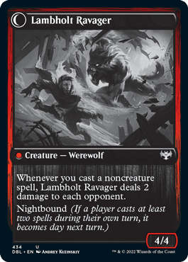 Lambholt Raconteur // Lambholt Ravager [Innistrad: Double Feature] MTG Single Magic: The Gathering  | Multizone: Comics And Games