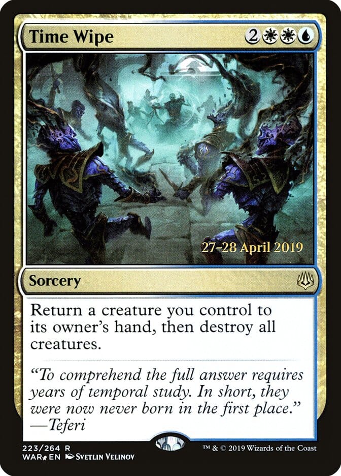 Time Wipe [War of the Spark Prerelease Promos] MTG Single Magic: The Gathering  | Multizone: Comics And Games