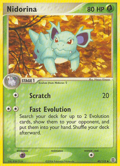 Nidorina (40/112) [EX: FireRed & LeafGreen] Pokemon Single Pokémon  | Multizone: Comics And Games