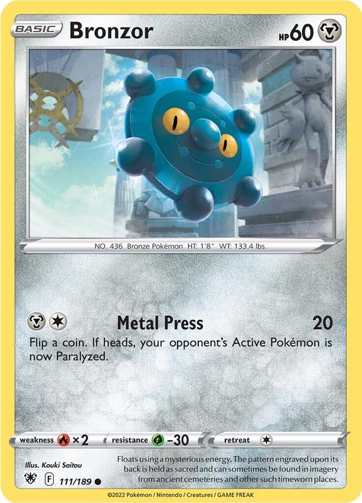 Bronzor (111/189) [Sword & Shield: Astral Radiance] Pokemon Single Pokémon  | Multizone: Comics And Games