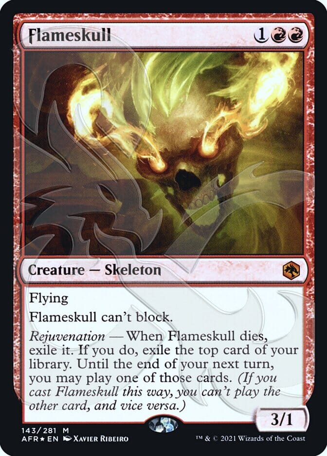 Flameskull (Ampersand Promo) [Dungeons & Dragons: Adventures in the Forgotten Realms Promos] MTG Single Magic: The Gathering  | Multizone: Comics And Games