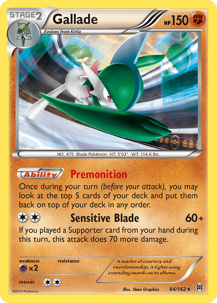 Gallade (84/162) [XY: BREAKthrough] Pokemon Single Pokémon  | Multizone: Comics And Games