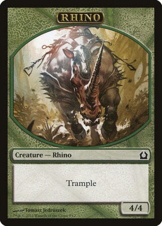Rhino Token [Return to Ravnica Tokens] MTG Single Magic: The Gathering  | Multizone: Comics And Games