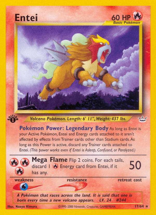 Entei (17/64) [Neo Revelation 1st Edition] Pokemon Single Pokémon  | Multizone: Comics And Games
