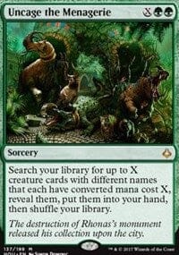 Uncage the Menagerie [Hour of Devastation] MTG Single Magic: The Gathering  | Multizone: Comics And Games