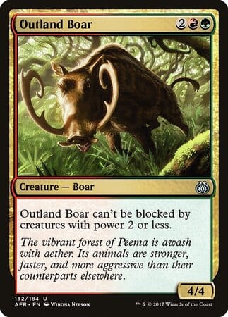 Outland Boar [Aether Revolt] MTG Single Magic: The Gathering  | Multizone: Comics And Games