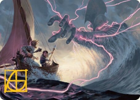 Hall of Storm Giants Art Card (Gold-Stamped Signature) [Dungeons & Dragons: Adventures in the Forgotten Realms Art Series] MTG Single Magic: The Gathering  | Multizone: Comics And Games