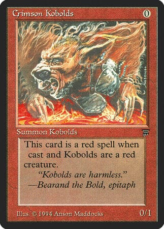 Crimson Kobolds [Legends] MTG Single Magic: The Gathering  | Multizone: Comics And Games