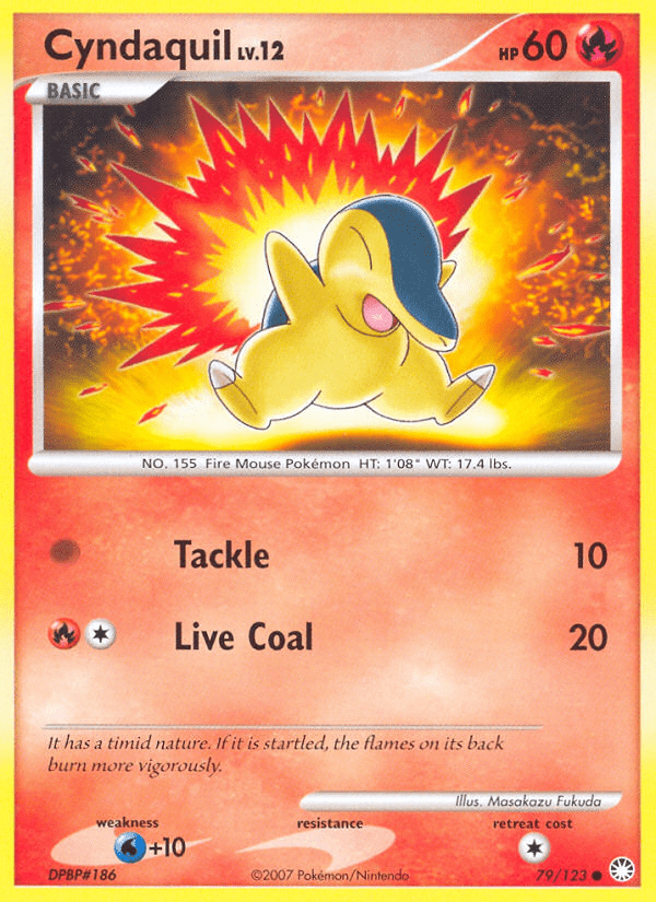 Cyndaquil (79/123) [Diamond & Pearl: Mysterious Treasures] Pokemon Single Pokémon  | Multizone: Comics And Games