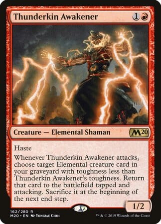 Thunderkin Awakener [Core Set 2020 Promos] MTG Single Magic: The Gathering  | Multizone: Comics And Games