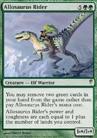 Allosaurus Rider [Coldsnap] MTG Single Magic: The Gathering  | Multizone: Comics And Games