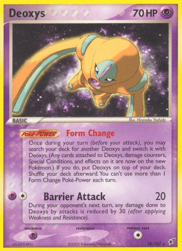 Deoxys (18/107) [EX: Deoxys] Pokemon Single Pokémon  | Multizone: Comics And Games