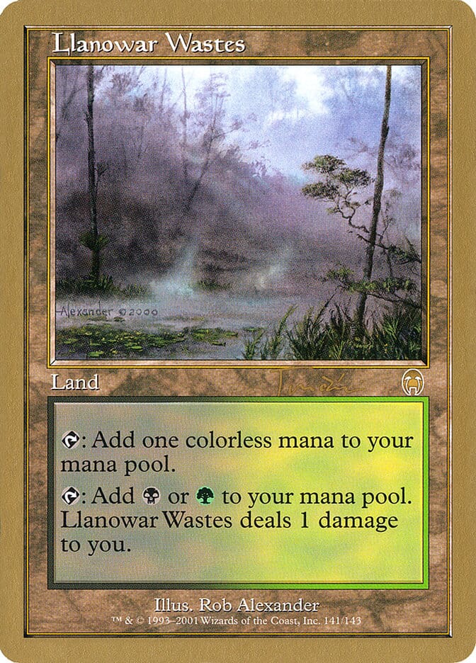 Llanowar Wastes (Jan Tomcani) [World Championship Decks 2001] MTG Single Magic: The Gathering  | Multizone: Comics And Games