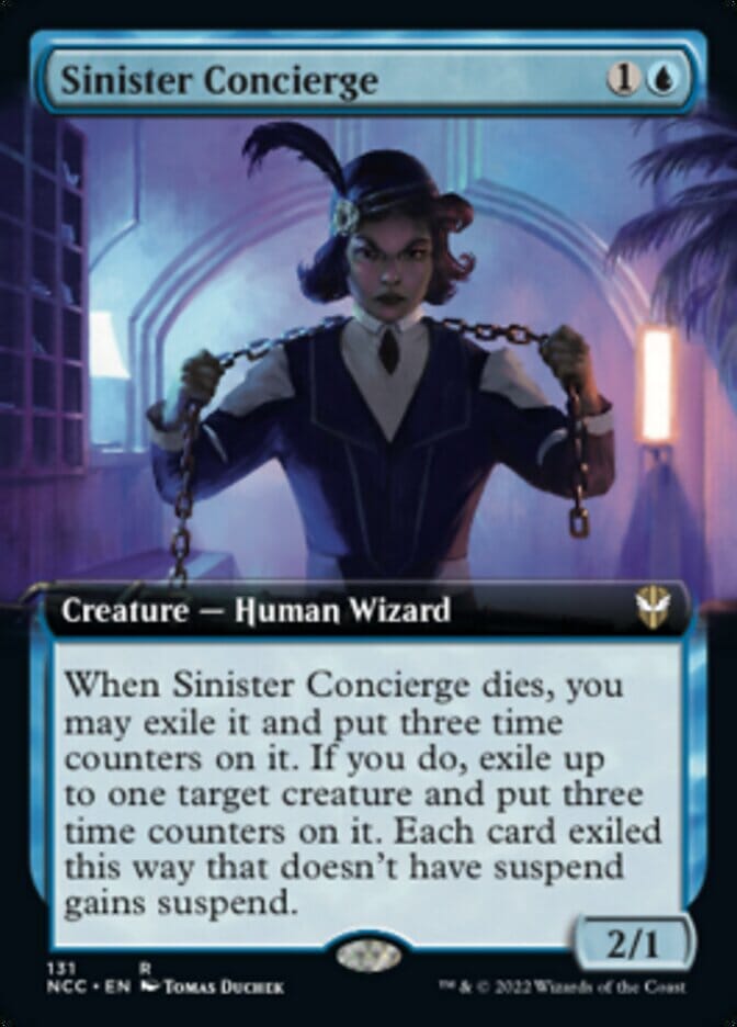 Sinister Concierge (Extended Art) [Streets of New Capenna Commander] MTG Single Magic: The Gathering  | Multizone: Comics And Games