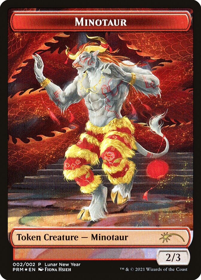 Minotaur Token [Year of the Ox 2021] MTG Single Magic: The Gathering  | Multizone: Comics And Games