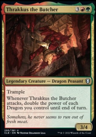 Thrakkus the Butcher [Commander Legends: Battle for Baldur's Gate] MTG Single Magic: The Gathering  | Multizone: Comics And Games