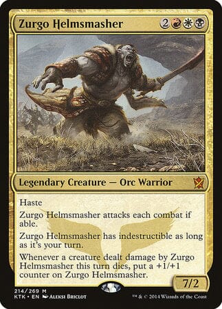 Zurgo Helmsmasher [Khans of Tarkir] MTG Single Magic: The Gathering  | Multizone: Comics And Games