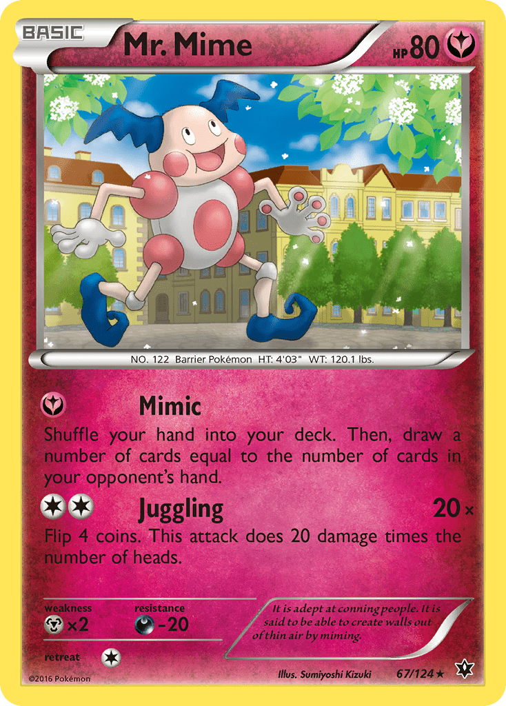 Mr. Mime (67/124) [XY: Fates Collide] Pokemon Single Pokémon  | Multizone: Comics And Games