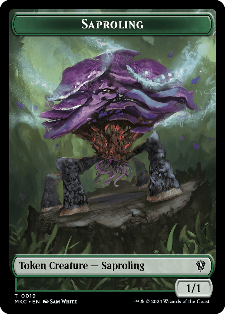 Saproling // Manifest Double-Sided Token [Murders at Karlov Manor Commander Tokens] MTG Single Magic: The Gathering  | Multizone: Comics And Games
