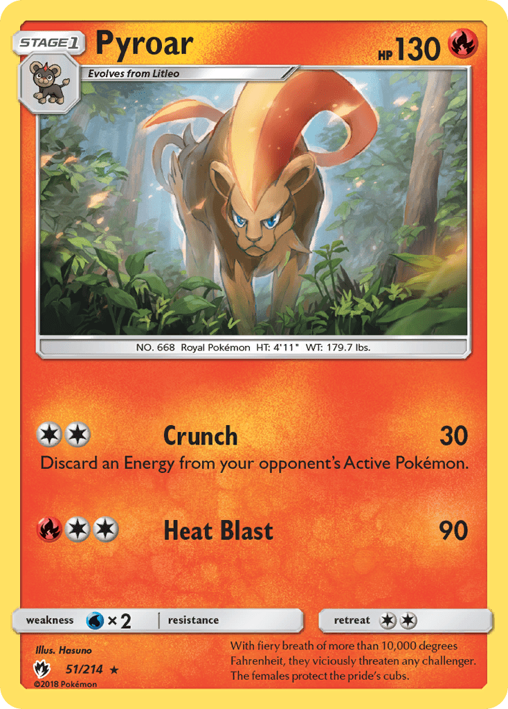 Pyroar (51/214) [Sun & Moon: Lost Thunder] Pokemon Single Pokémon  | Multizone: Comics And Games