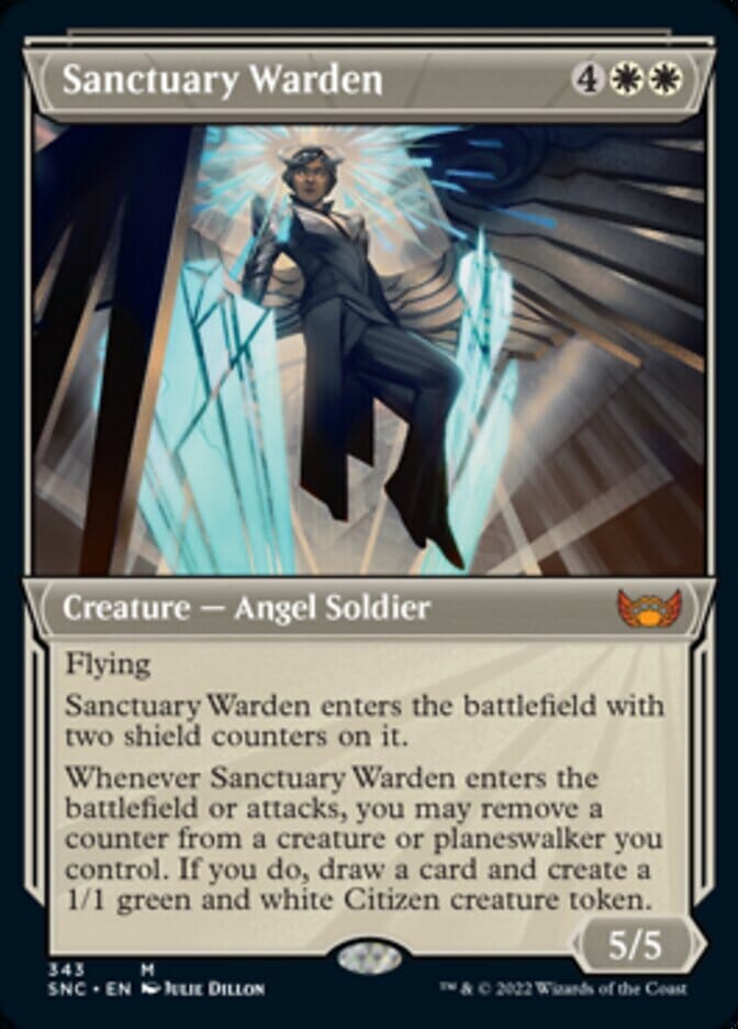 Sanctuary Warden (Showcase Art Deco) [Streets of New Capenna] MTG Single Magic: The Gathering  | Multizone: Comics And Games